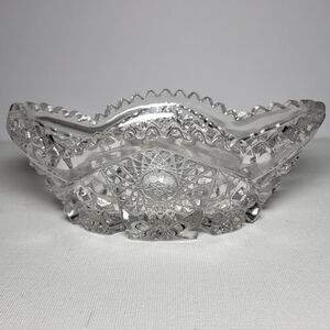 IMPERIAL GLASS Co. Nucut Pressed Glass Oval Candy/Nut/Trinket Dish